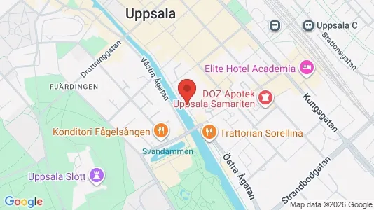 Apartments for rent i Uppsala - kort over placeringen