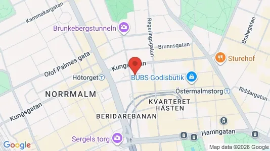 Apartments for rent i Stockholm City - kort over placeringen