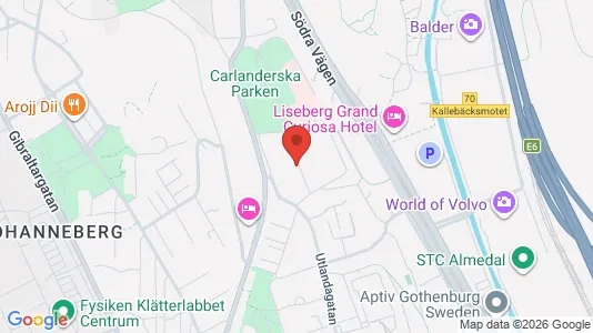 Apartments for rent i Johanneberg - kort over placeringen