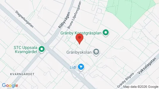 Apartments for rent i Uppsala - kort over placeringen