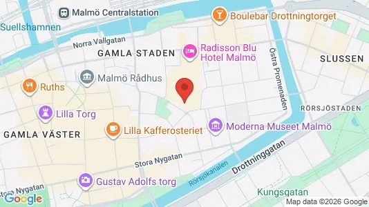 Apartments for rent i Malmö City - kort over placeringen