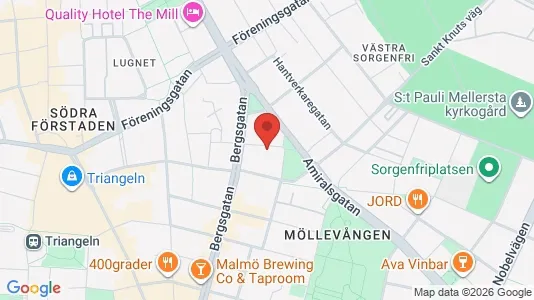 Apartments for rent i Malmö City - kort over placeringen