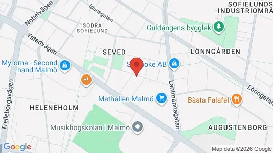 Apartments for rent i Sofielund - kort over placeringen