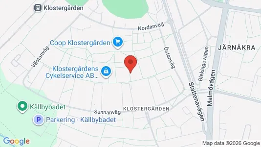 Apartments for rent i Lund - kort over placeringen