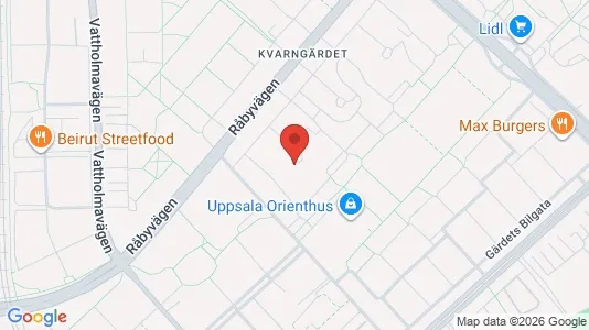 Apartments for rent i Uppsala - kort over placeringen