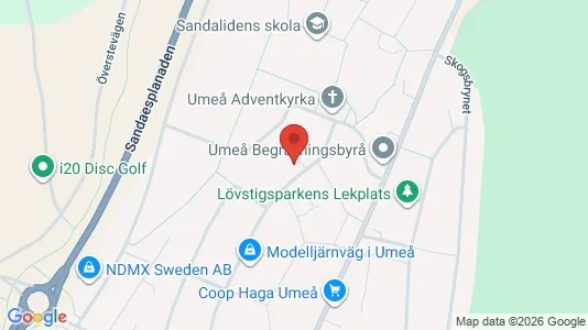Apartments for rent i Umeå - kort over placeringen