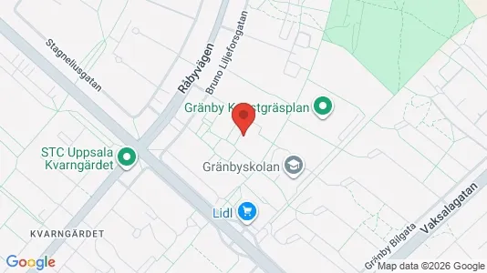 Apartments for rent i Uppsala - kort over placeringen