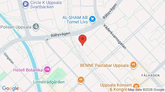 Apartments for rent i Uppsala - kort over placeringen