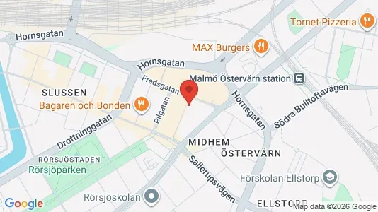 Apartments for rent i Malmö City - kort over placeringen