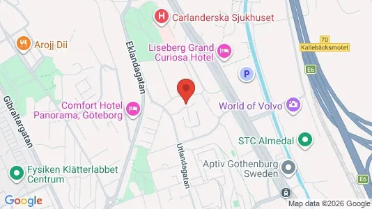 Apartments for rent i Johanneberg - kort over placeringen