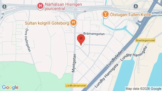 Apartments for rent i Lundby - kort over placeringen