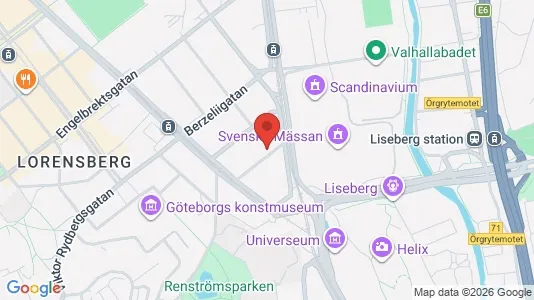 Apartments for rent i Gothenburg City Centre - kort over placeringen