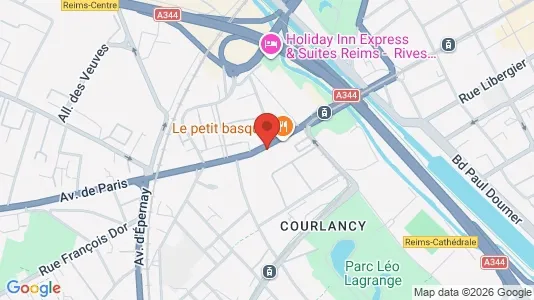 Apartments for rent i Reims - kort over placeringen