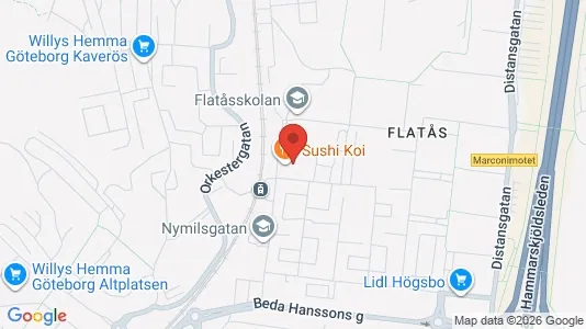 Apartments for rent i Askim-Frölunda-Högsbo - kort over placeringen