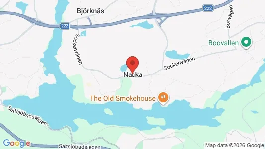 Apartments for rent i Nacka - kort over placeringen