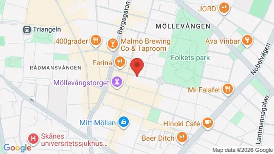 Apartments for rent i Malmö City - kort over placeringen