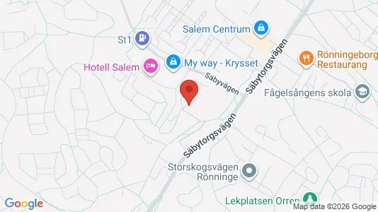 Apartments for rent i Salem - kort over placeringen