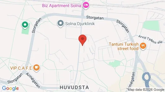 Apartments for rent i Solna - kort over placeringen