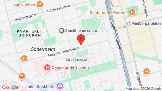 Apartments for rent i Södermalm - kort over placeringen
