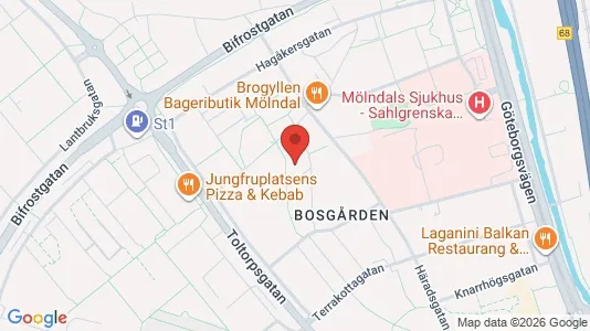 Apartments for rent i Mölndal - kort over placeringen