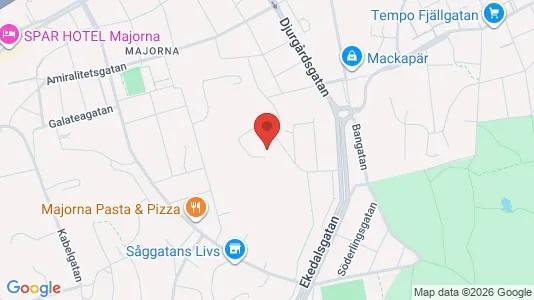 Apartments for rent i Majorna-Linné - kort over placeringen