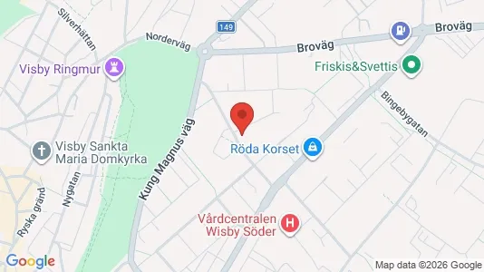 Apartments for rent i Gotland - kort over placeringen
