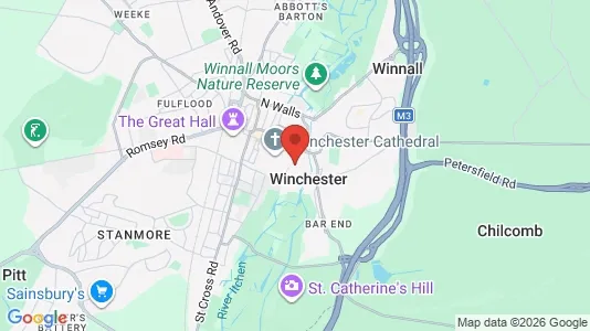 Houses for rent i Winchester - Hampshire - kort over placeringen
