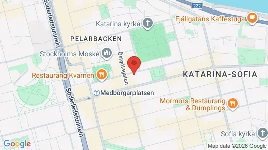 Apartments for rent i Södermalm - kort over placeringen