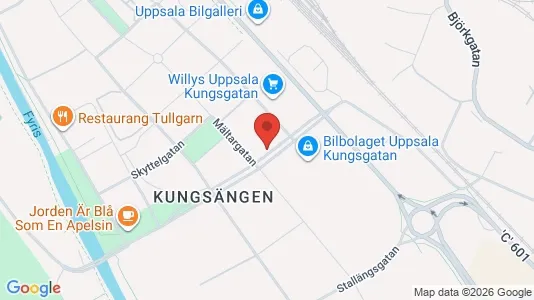 Apartments for rent i Uppsala - kort over placeringen