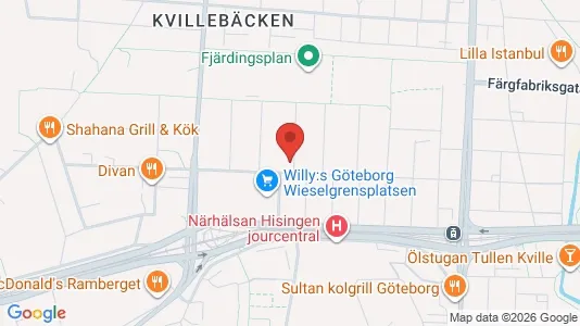 Apartments for rent i Lundby - kort over placeringen