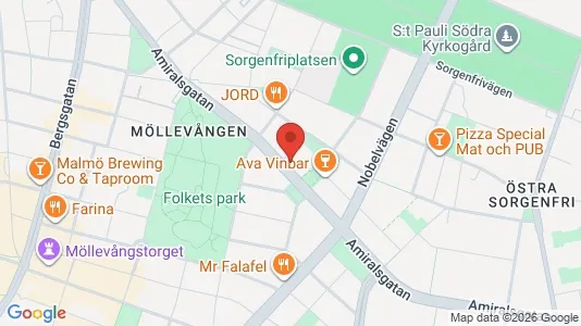 Apartments for rent i Malmö City - kort over placeringen