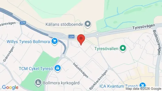 Apartments for rent i Tyresö - kort over placeringen