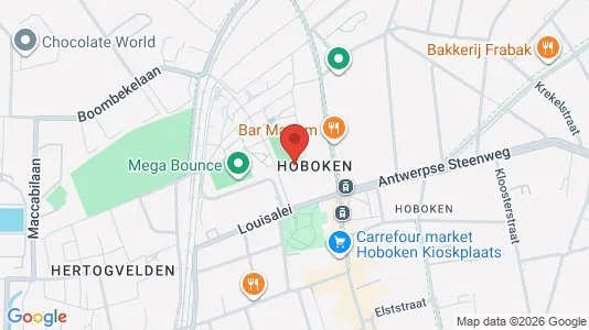 Apartments for rent i Antwerp Hoboken - kort over placeringen