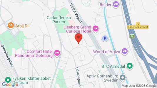 Apartments for rent i Johanneberg - kort over placeringen