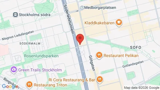 Apartments for rent i Södermalm - kort over placeringen