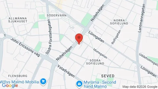 Apartments for rent i Malmö City - kort over placeringen
