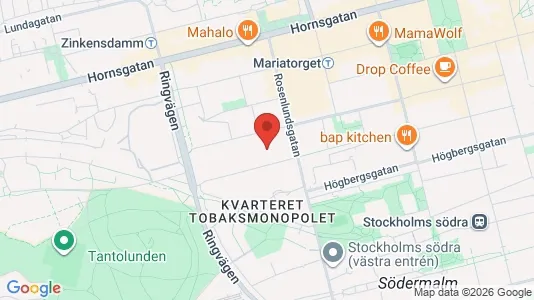 Apartments for rent i Södermalm - kort over placeringen