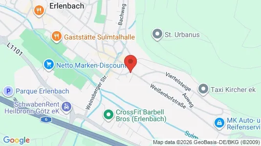 Apartments for rent i Heilbronn - kort over placeringen