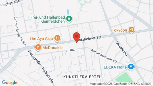 Apartments for rent i Wiesbaden - kort over placeringen