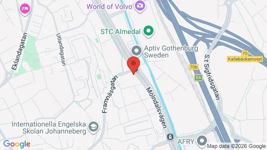 Apartments for rent i Johanneberg - kort over placeringen