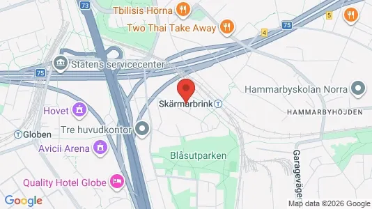 Apartments for rent i Stockholm South - kort over placeringen