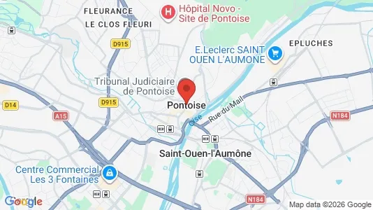Apartments for rent i Pontoise - kort over placeringen