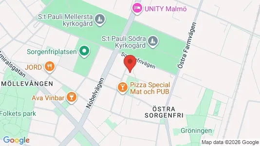 Apartments for rent i Malmö City - kort over placeringen