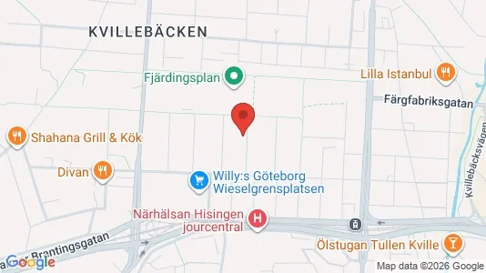 Apartments for rent i Lundby - kort over placeringen