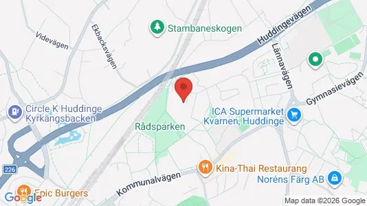 Apartments for rent i Huddinge - kort over placeringen