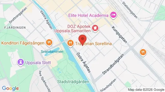 Apartments for rent i Uppsala - kort over placeringen