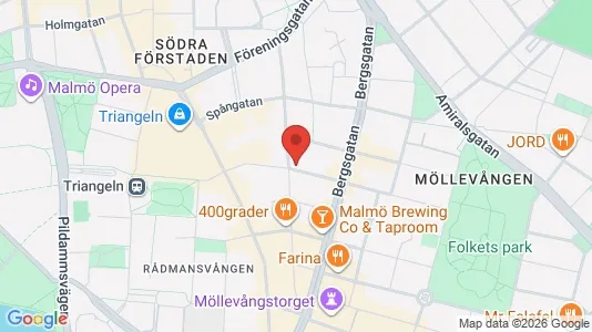 Apartments for rent i Malmö City - kort over placeringen