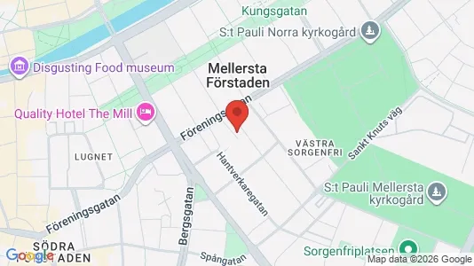Apartments for rent i Malmö City - kort over placeringen