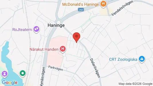 Apartments for rent i Haninge - kort over placeringen