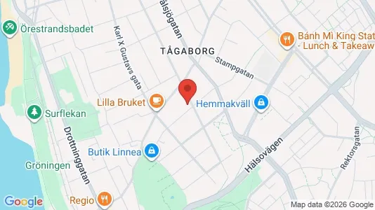 Apartments for rent i Helsingborg - kort over placeringen